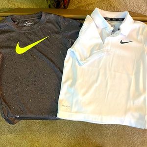 Nike dri fit set of 2 short sleeve tops. Like brand new.